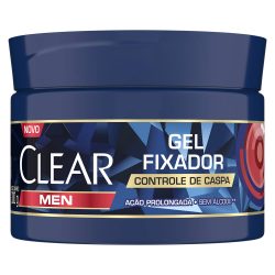 Gel Fixador Ação Prolongada Clear Men Controle De Caspa 300g