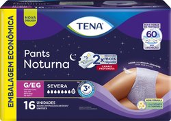 Roupa Íntima Tena Pants Noturna G/eg Com 16 Unidades