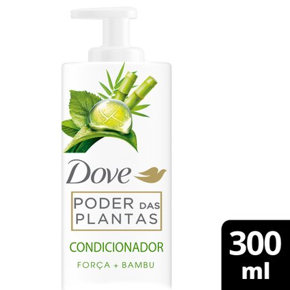 CONDICIONADOR DOVE PODER DAS PLANTAS FORÇA + BAMBU 300ML