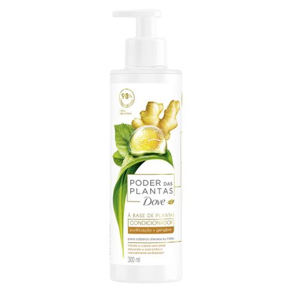 CONDICIONADOR DOVE PODER DAS PLANTAS PURIFICAÇÃO + GENGIBRE 300ML