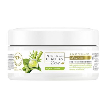 MÁSCARA DE TRATAMENTO DOVE PODER DAS PLANTAS FORÇA + BAMBU 190ML