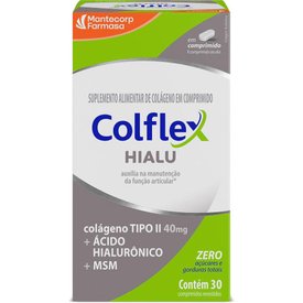 COLÁGENO COLFLEX HIALU TIPO II + ÁCIDO HIALURÔNICO + MSM 30 COMPRIMIDOS