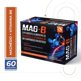 MAG B MAGNÉSIO + VITAMINA B6 60 COMPRIMIDOS REVESTIDOS