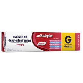 MALEATO DEXCLORFENIRAMINA 10MG/G CREME 30G CIMED GENÉRICO