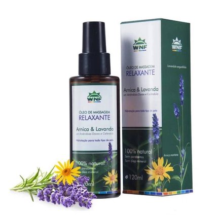 ÓLEO RELAXANTE ARNICA E LAVANDA WNF 120ML