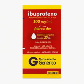 IBUPROFENO 100 MG/ML SUSPENSAO ORAL 20ML CIMED GENERICO