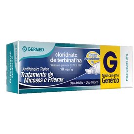 CLORIDRATO TERBINAFINA 1% CREME 20G GERMED GENÉRICO