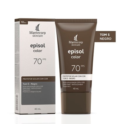PROTETOR SOLAR FACIAL EPISOL COLOR TOM 5 NEGRO FPS 70 40ML