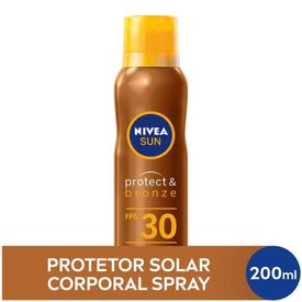 PROTETOR SOLAR NIVEA SUN PROTECTBRONZE AEROSSOL FPS30 200ML
