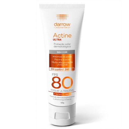 PROTETOR SOLAR ACTINE ULTRA FPS 80 SEM COR 40G