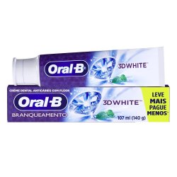 Pasta De Dente Oral-b 3d White Branqueadora, 1 Un, 140 G