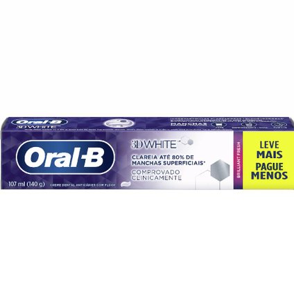 CREME DENTAL ORAL-B 3D WHITE BRILLIANT FRESH 140G