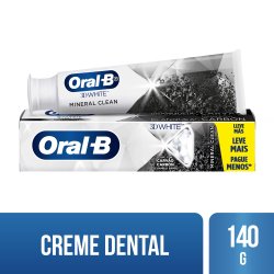 Creme Dental Oral-b Mineral Clean Com Carvão 140g