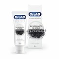 CREME DENTAL ORAL-B NATURAL ESSENCE COM BICARBONATO DE SODIO E CARVAO 90G