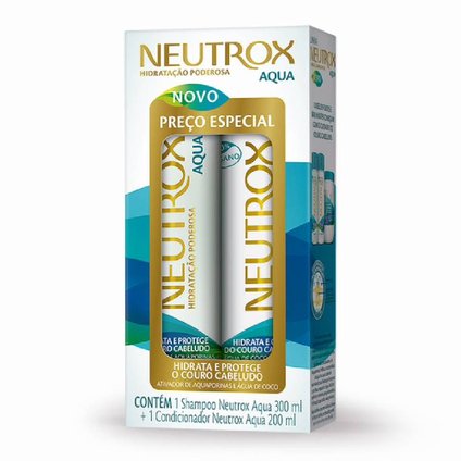 KIT NEUTROX AQUA SHAMPOO 300ML + CONDICIONADOR 200ML
