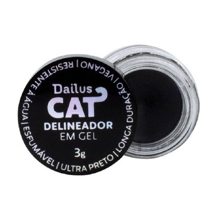 DELINEADOR GEL DAILUS CAT CARBON PRETO