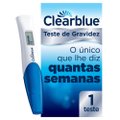 TESTE DE GRAVIDEZ CLEARBLUE INDICADOR DE SEMANAS 1 UNIDADE