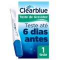 TESTE DE GRAVIDEZ CLEARBLUE RESULTADO 6 DIAS ANTES 1 UNIDADE