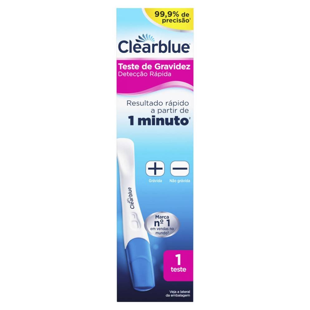 Teste De Gravidez Clearblue Detecção Rápida 2 Unidades - PanVel