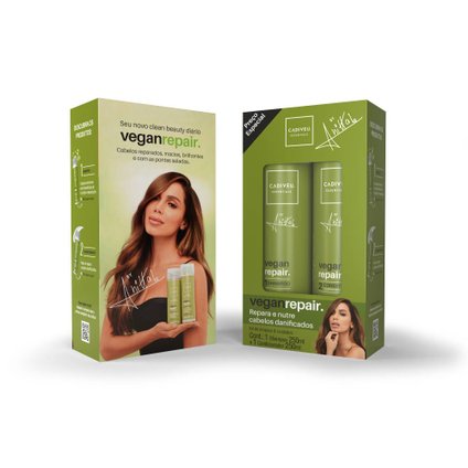 KIT CADIVEU VEGAN REPAIR BY ANITTA SHAMPOO + CONDICIONADOR 250ML