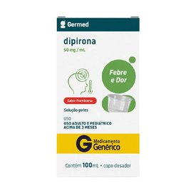 Dipirona 50Mg/Ml Framboesa Solução Oral 100Ml Germed Genérico