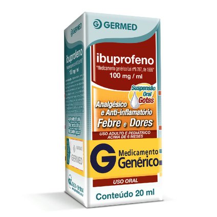IBUPROFENO 100MG/ML SUSPENSÃO ORAL 20ML