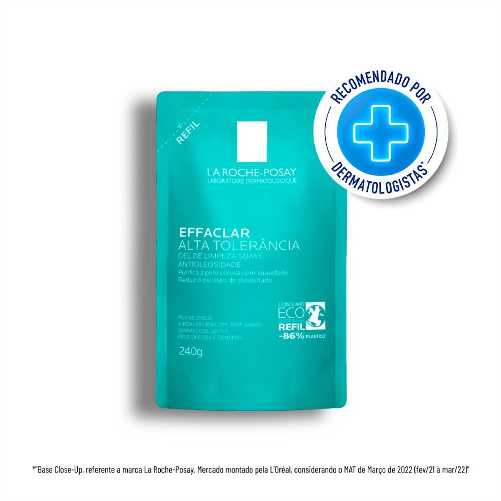 Gel De Limpeza Facial La Roche-posay Effaclar Alta Tolerância Refil 240g