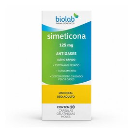 SIMETICONA 125MG 10 CAPSULAS BIOLAB GENERICO