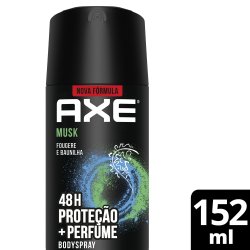 Desodorante Antitranspirante Aerosol Body Spray Axe Musk 152ml