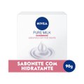 SABONETE EM BARRA NIVEA PURE MILK SENSITIVE 90G