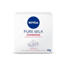 SABONETE EM BARRA NIVEA PURE MILK SENSITIVE 90G