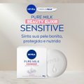 SABONETE EM BARRA NIVEA PURE MILK SENSITIVE 90G