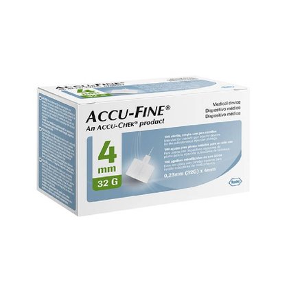 AGULHA  ACCU-FINE PARA CANETA DE INSULINA 4MM 100 UNIDADES