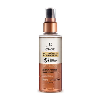 ÓLEO CAPILAR BIFÁSICO SIÀGE NUTRI ÓLEOS PODEROSOS 90ML