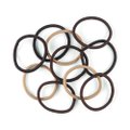 ELÁSTICO PARA CABELOS 3 CORES MARROM 4MM 10 UNIDADES PANVEL ACESSÓRIOS