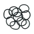 ELÁSTICO PARA CABELOS PRETO 4MM 10 UNIDADES PANVEL ACESSÓRIOS