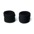 ELÁSTICO PARA CABELOS PRETO 10MM 10 UNIDADES PANVEL ACESSÓRIOS