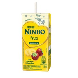 BEBIDA LÁCTEA NINHO FRUTI MORANGO E BANANA 190ML