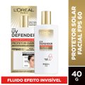 PROTETOR SOLAR FACIAL L'ORÉAL PARIS UV DEFENDER FLUIDO FPS60 40G