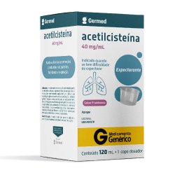 Acetilcisteina Xarope Adulto 40mg/ml120ml Germed Genérico