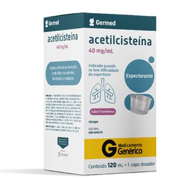ACETILCISTEINA XAROPE ADULTO 40MG/ML120ML GERMED GENÉRICO