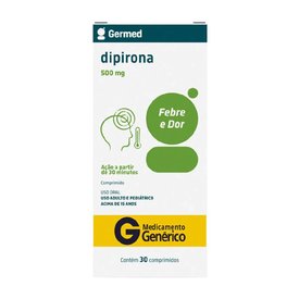 Dipirona 500Mg 30 Comprimidos Germed Genérico