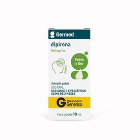 Dipirona 500Mg/Ml Gotas 10Ml Germed Genérico