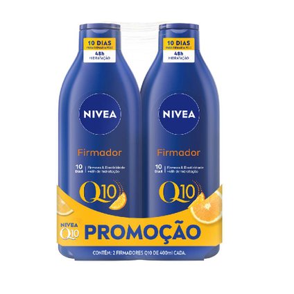 KIT LOÇÃO HIDRATANTE CORPORAL NIVEA FIRMADOR Q10 + VITAMINA C 400ML - 2 UNIDADES