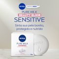 KIT SABONETE EM BARRA NIVEA PURE MILK SENSITIVE PROMO 6 UNIDADES 90G CADA