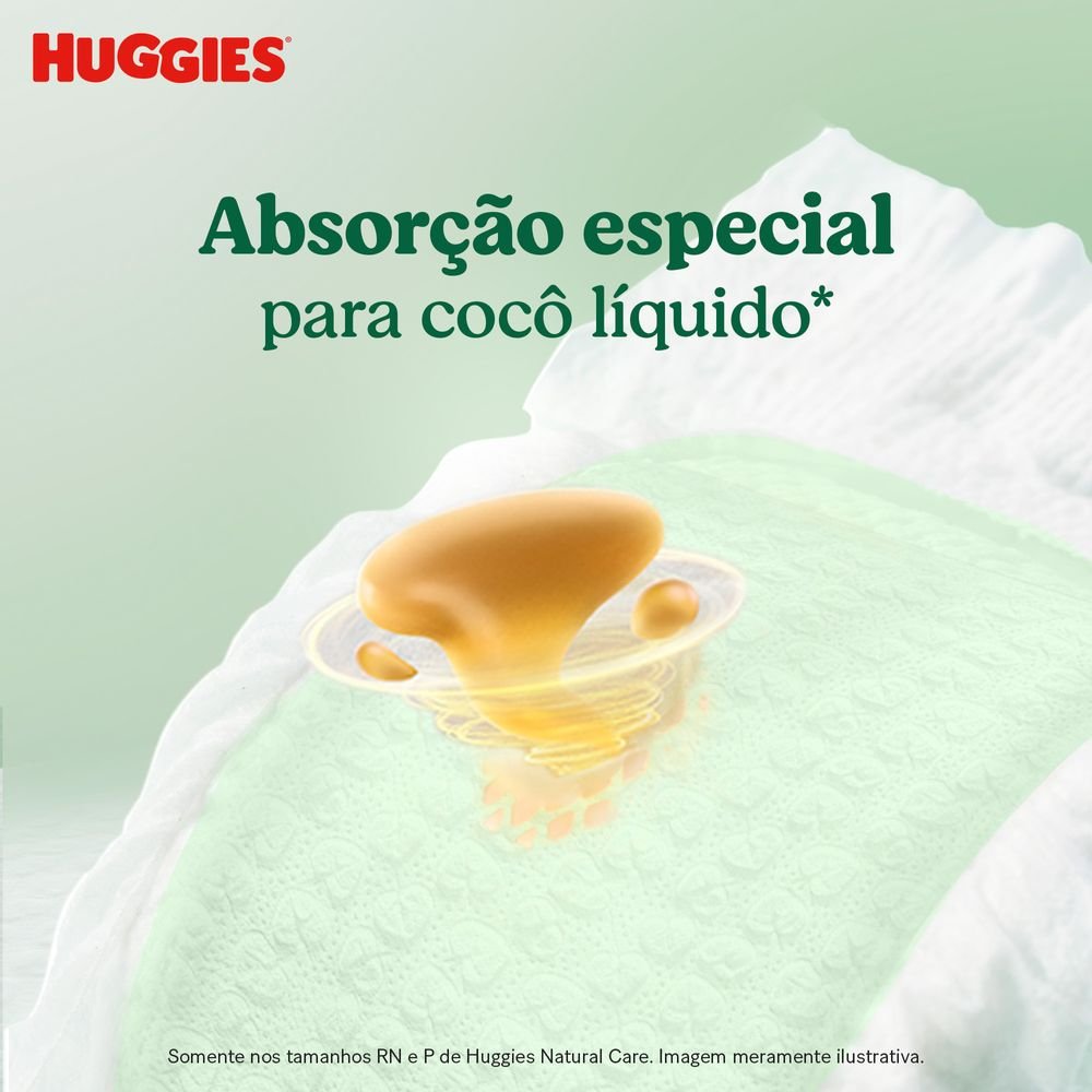 Fralda Huggies Premium Natural Care Rn 34 Unidades
