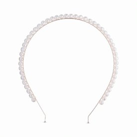 TIARA PARA CABELOS DE METAL COM PÉROLAS PANVEL ACESSÓRIOS COLEÇÃO VERÃO ROMÂNTICO VIBRANTE