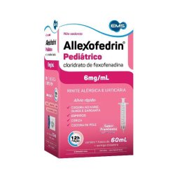 Allexofedrin Fexofenadina Pediátrico Suspensão Oral 6mg/ml 60ml