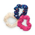 SCRUNCHIE PARA CABELO SLIM LISAS E FLORAL PANVEL ACESSÓRIOS VERÃO ROMÂNTICO VIBRANTE