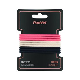 ELÁSTICO PARA CABELO 3 CORES (ROSA, MANTEIGA E AZUL) 4MM 10 UNIDADES PANVEL ACESSÓRIOS VERÃO ROMÂNTI